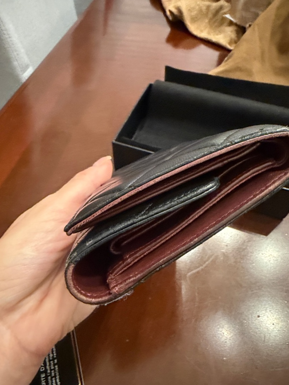 CHANEL Quilted Lambskin Wallet in Black with Silver CC - Picture 11 of 11